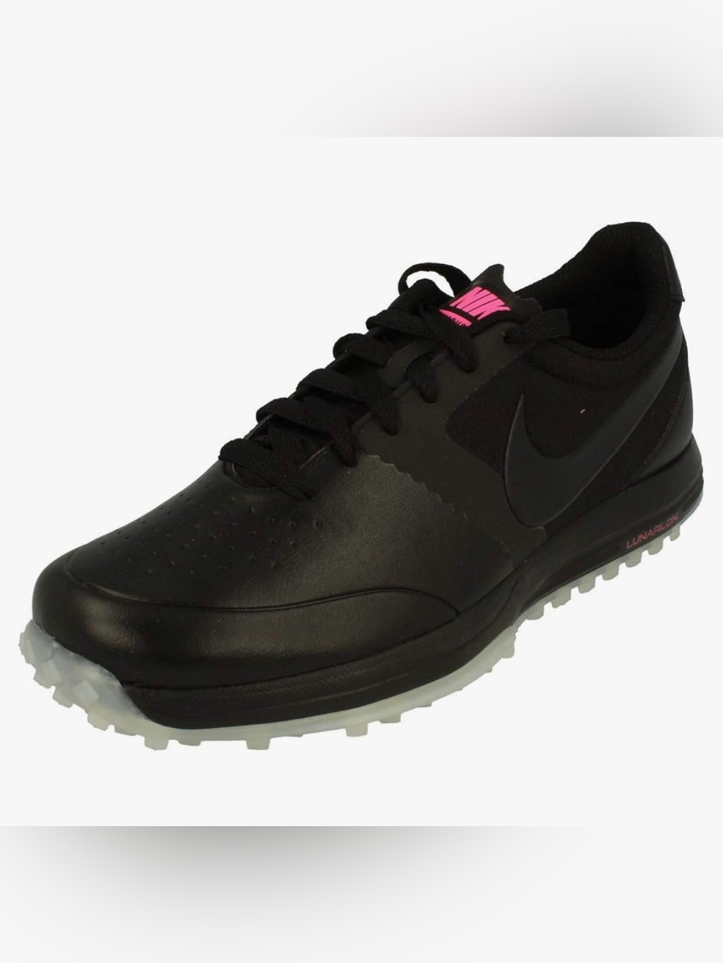 Nike Lunar Mont Royal Men’s Sneaker In Black W/Lunarlon Midsole Branding Size:9